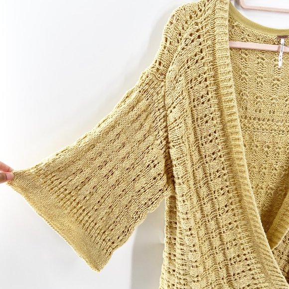 Free People Your Embrace Crochet Cardigan Sweater - Picture 7 of 14